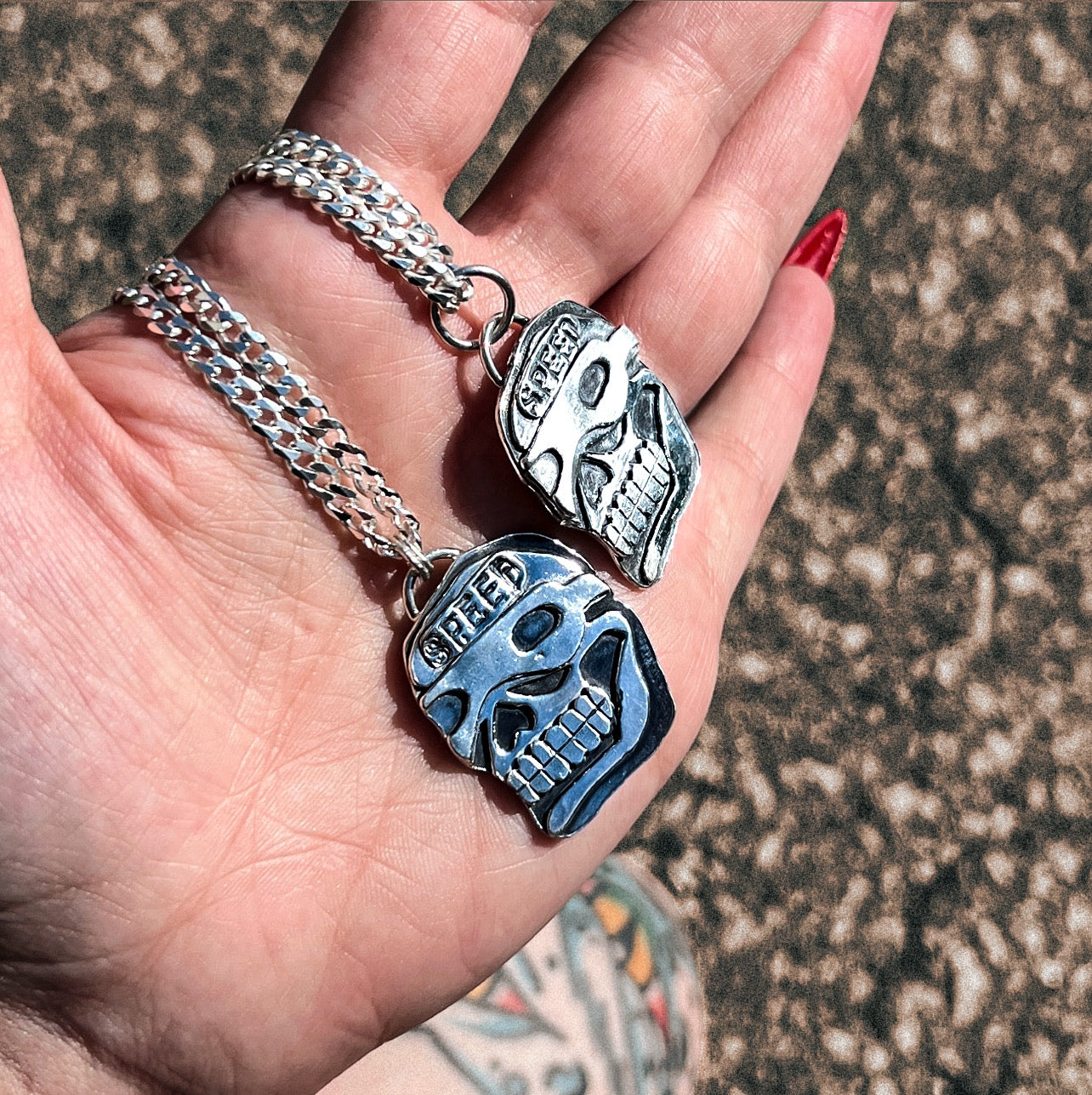 Speed Skull Pendant - MTO